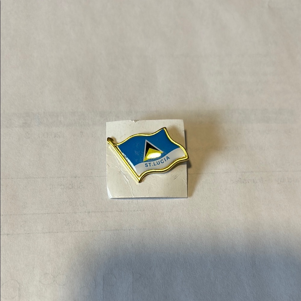 Elegant Gold Pin Accessory - St. Lucia